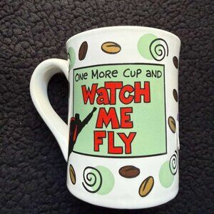 Our Name is Mud "Watch Me Fly" Coffee Mug - Loris Siesey Design - Caffeine